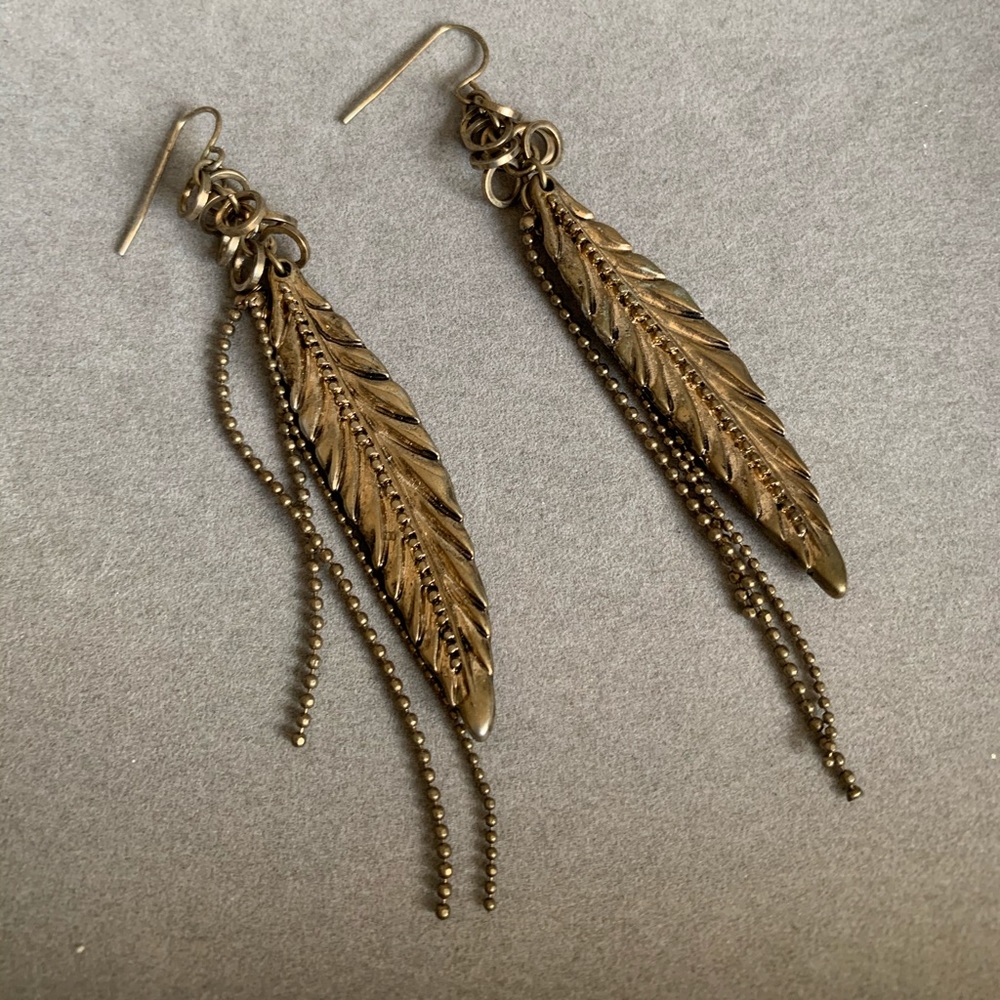 Brass toned Earrings